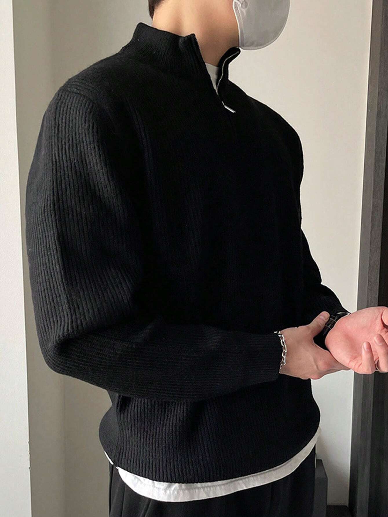 Casual Quarter Zipper Sweater