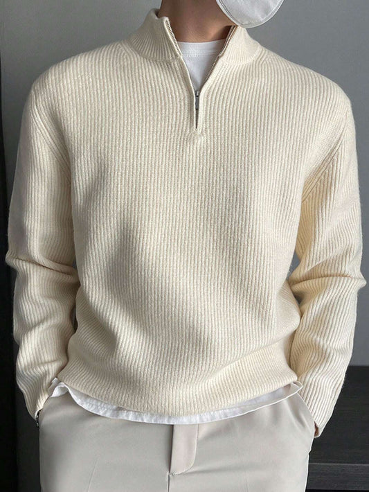 Casual Quarter Zipper Sweater