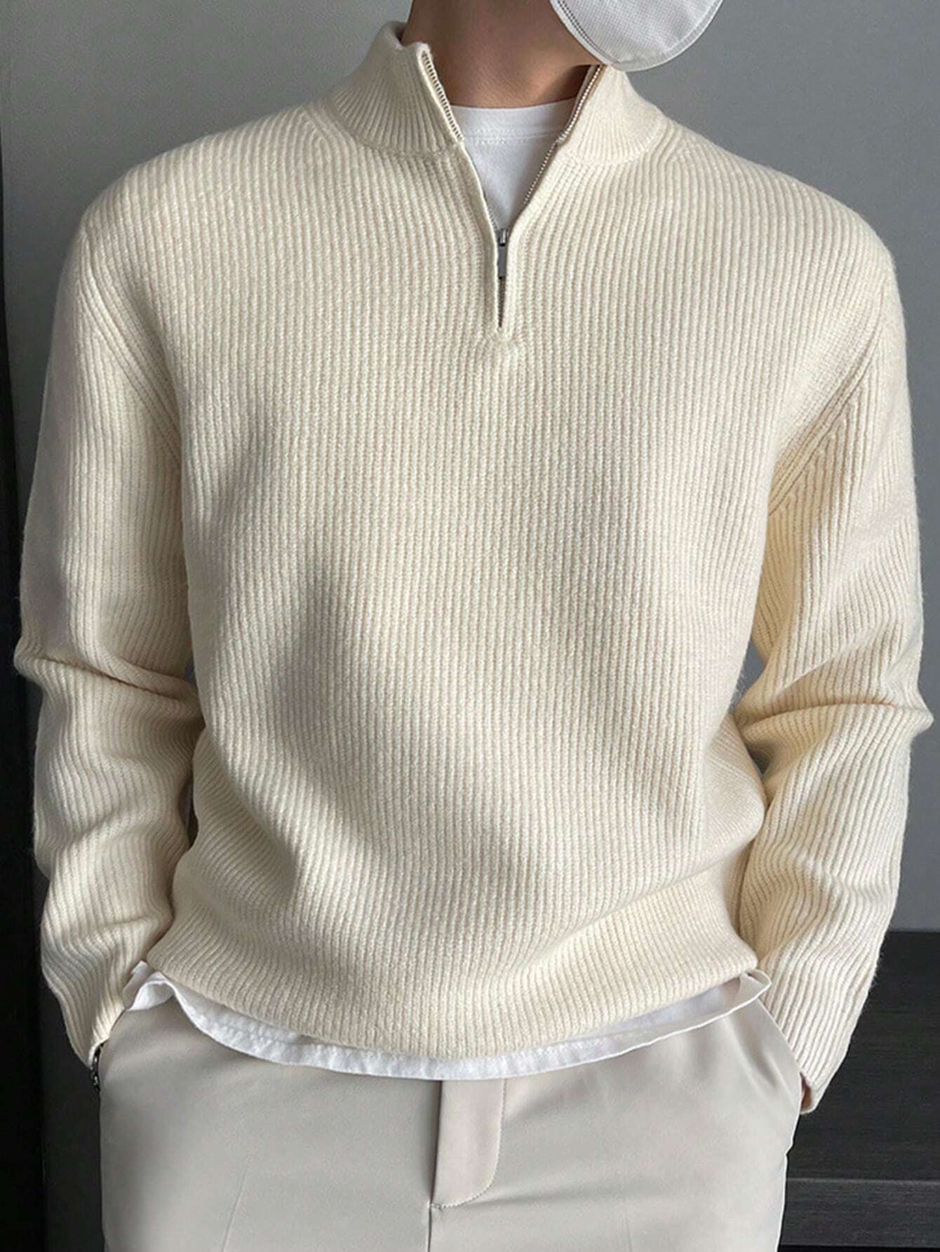 Casual Quarter Zipper Sweater