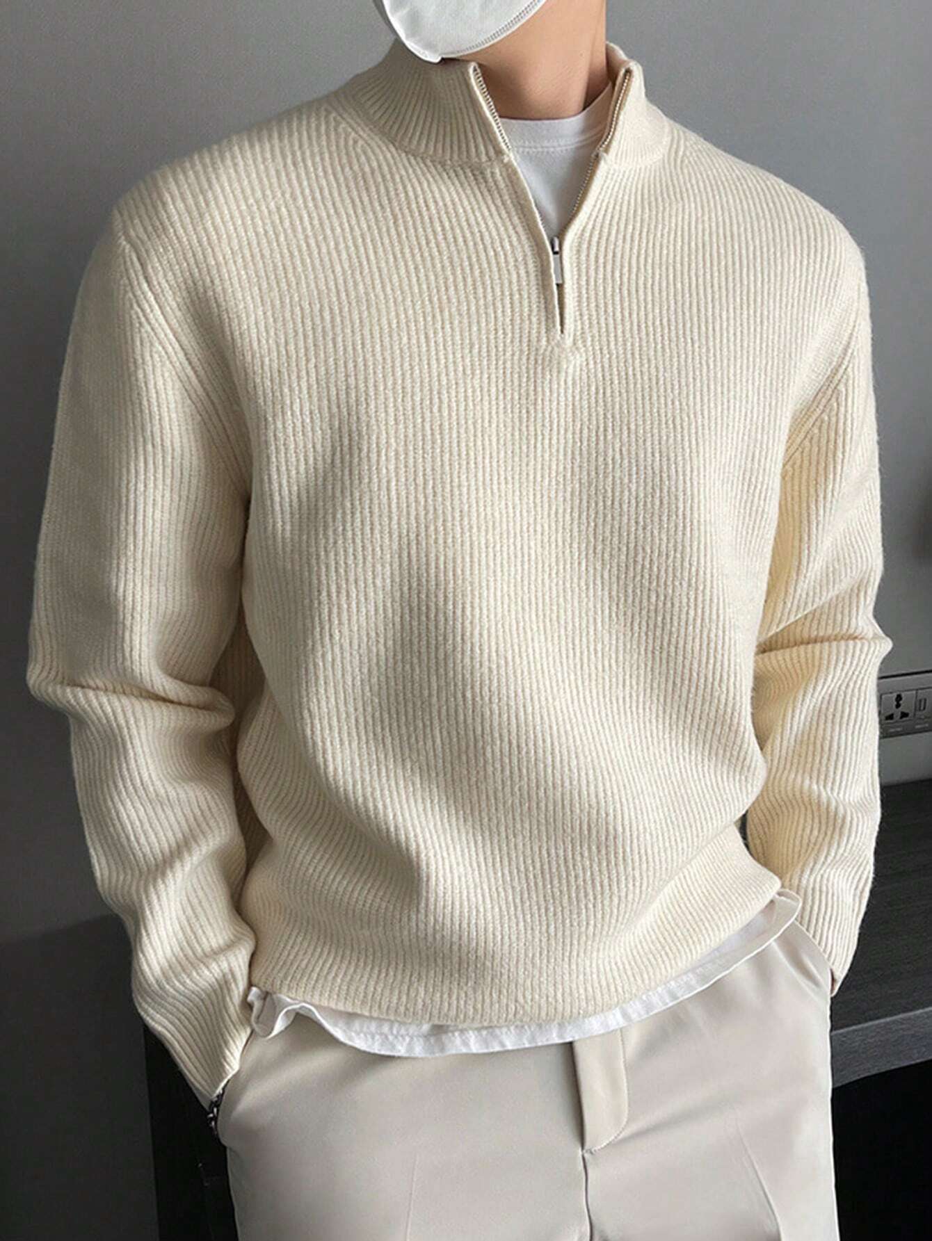 Casual Quarter Zipper Sweater