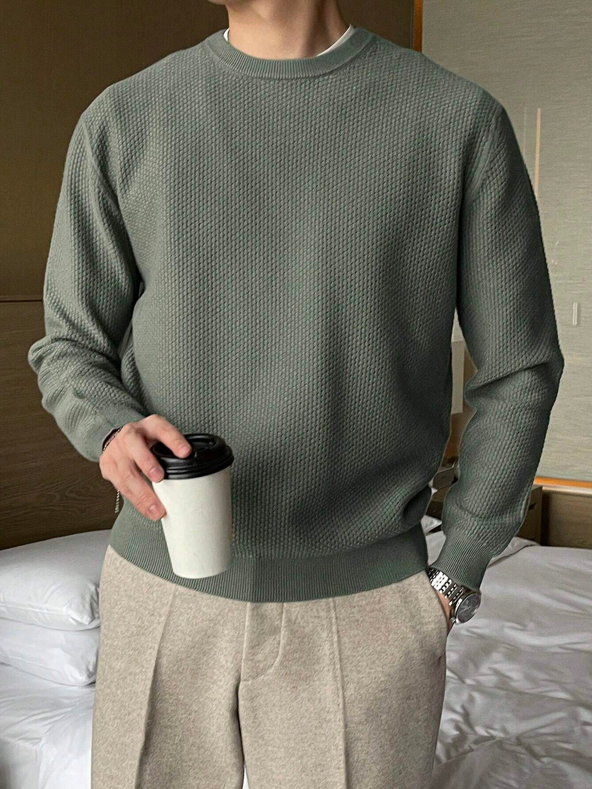 Casual Round Collar Sweater