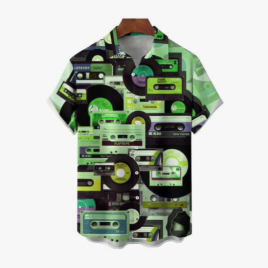 Casual Pattern Short Sleeve Shirt