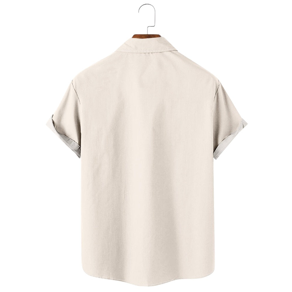 Casual Western Denim Stitching Loose Shirt