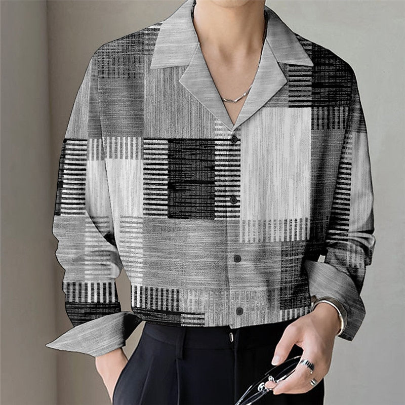 Christmas Abstract Geometric Pattern Shirt