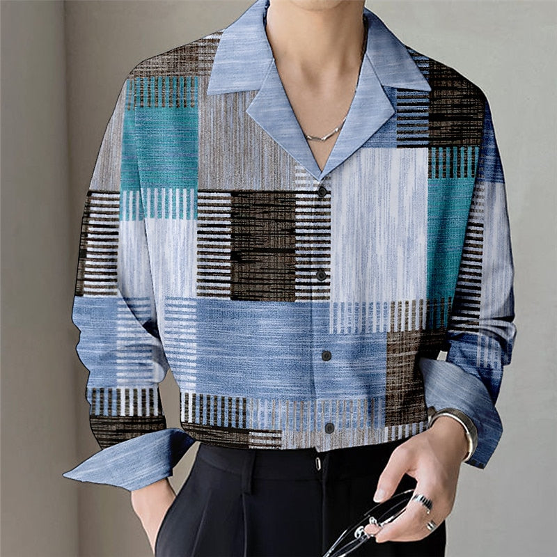 Christmas Abstract Geometric Pattern Shirt