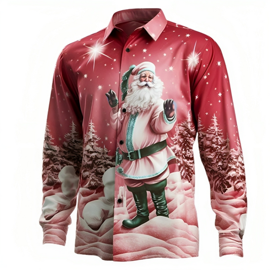 Christmas Crimson Joy Santa Shirt