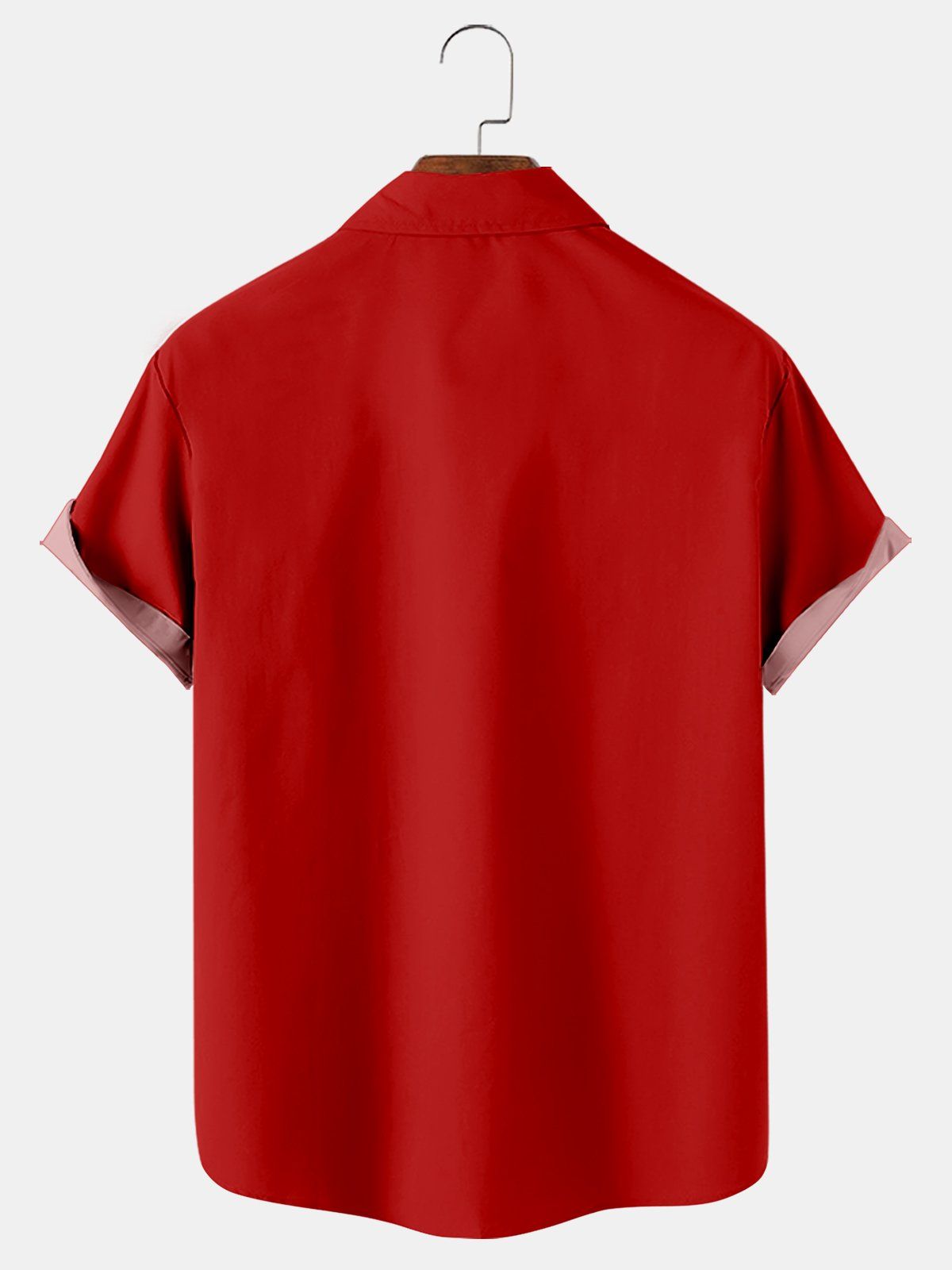 Santa And Snowman Printed Short Sleeve Shirt
