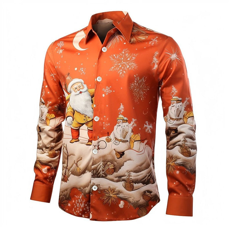 Christmas Holiday Tree Print Shirt