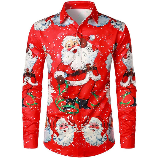 Christmas Jolly Santa Claus Festive Holiday Shirt