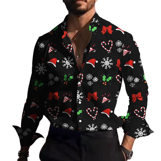 Christmas Pattern Casual Shirt