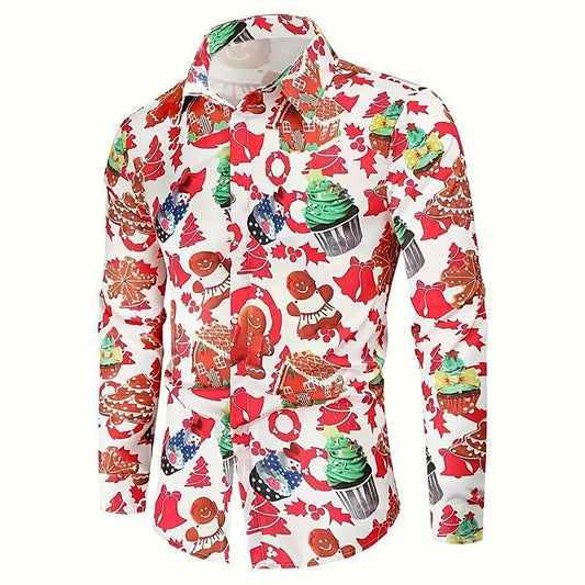 Cupcake Patterned Casual Shirt