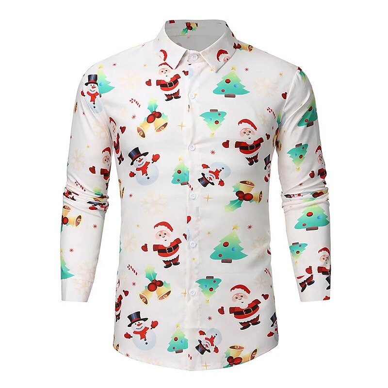 Christmas Santa Claus Printed Shirts