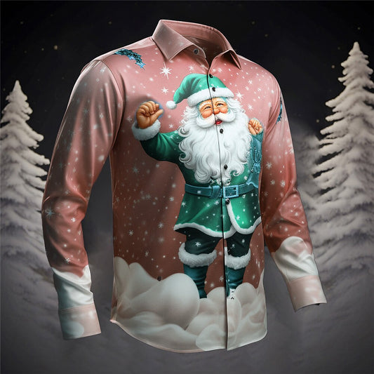 Christmas Santa Twilight Snowfall Shirt