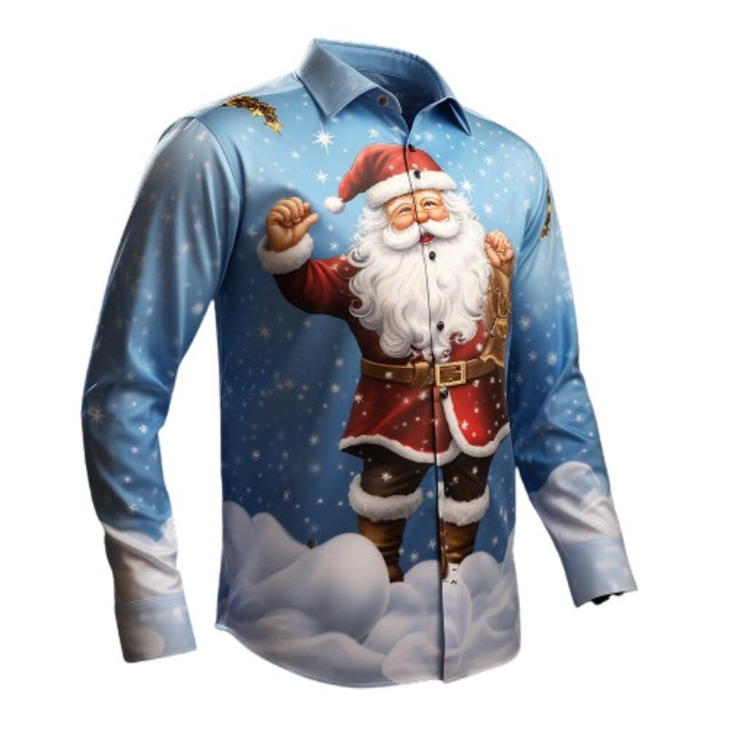 Christmas Santa Twilight Snowfall Shirt