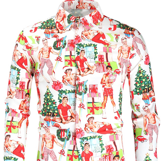 Christmas Themed Long Sleeved Shirt