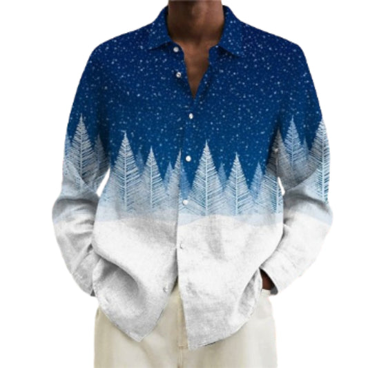 Christmas Tree Graphic Printed Shirt