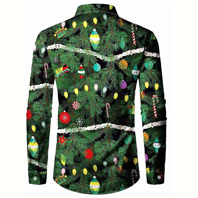 Christmas Tree Outdoor Casual Shirt