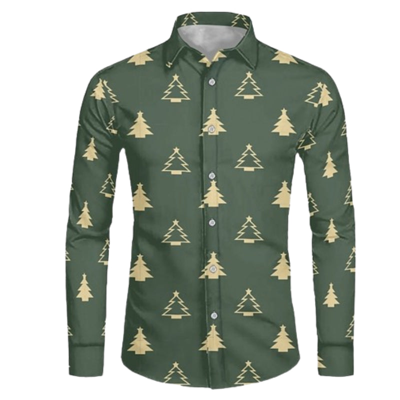 Christmas Tree Printed Shirt