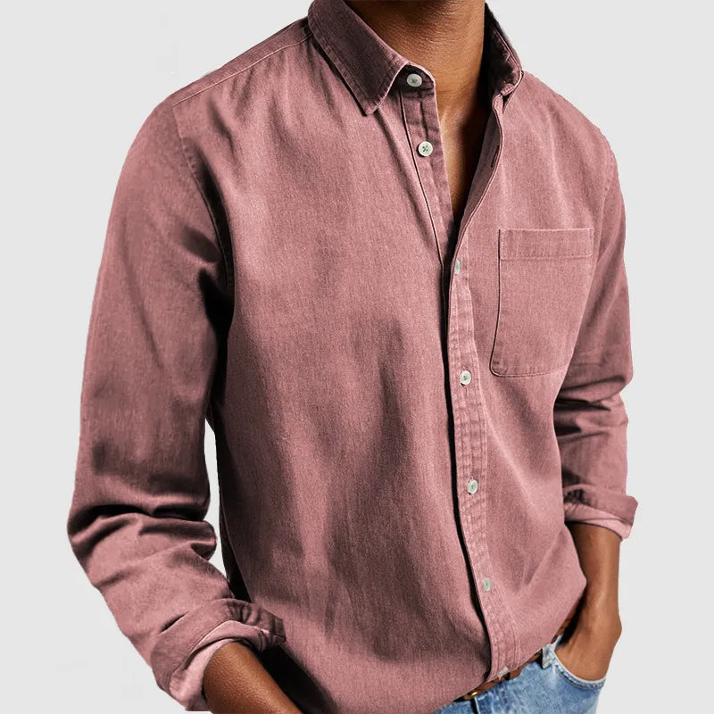 Solid Colored Classic Button Down Shirts