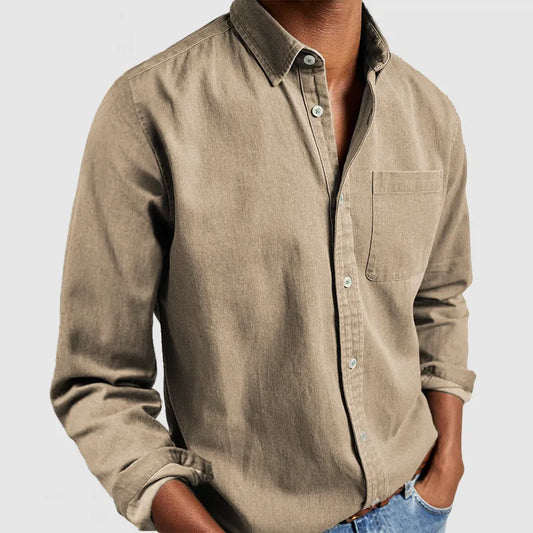 Solid Colored Classic Button Down Shirts