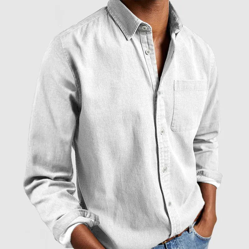 Solid Colored Classic Button Down Shirts