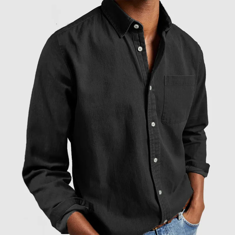 Solid Colored Classic Button Down Shirts