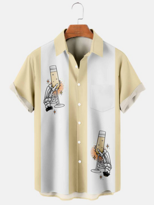 Simple Casual Pocket Short Sleeve Shirt