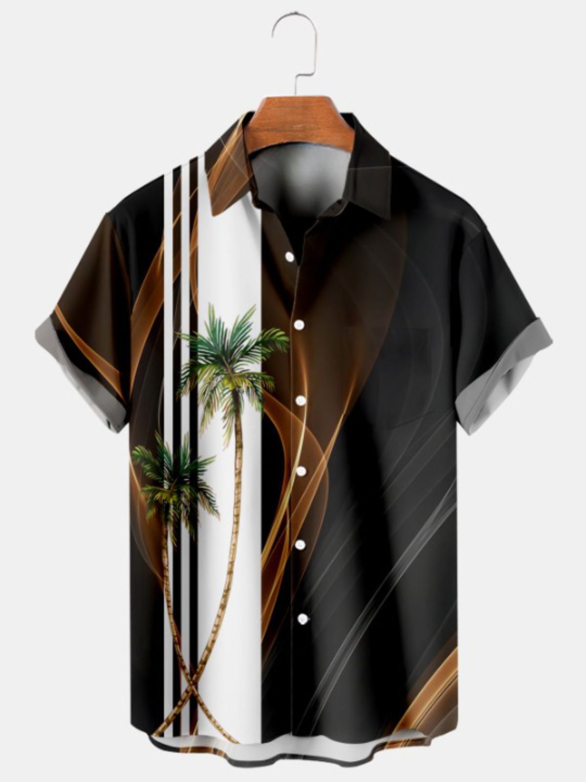 Coconut Tree Gradients Plus Size Shirt