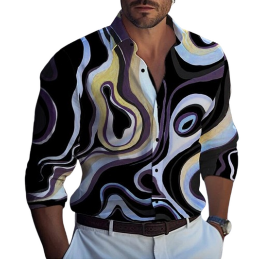 Abstract Art Long Sleeve Shirts