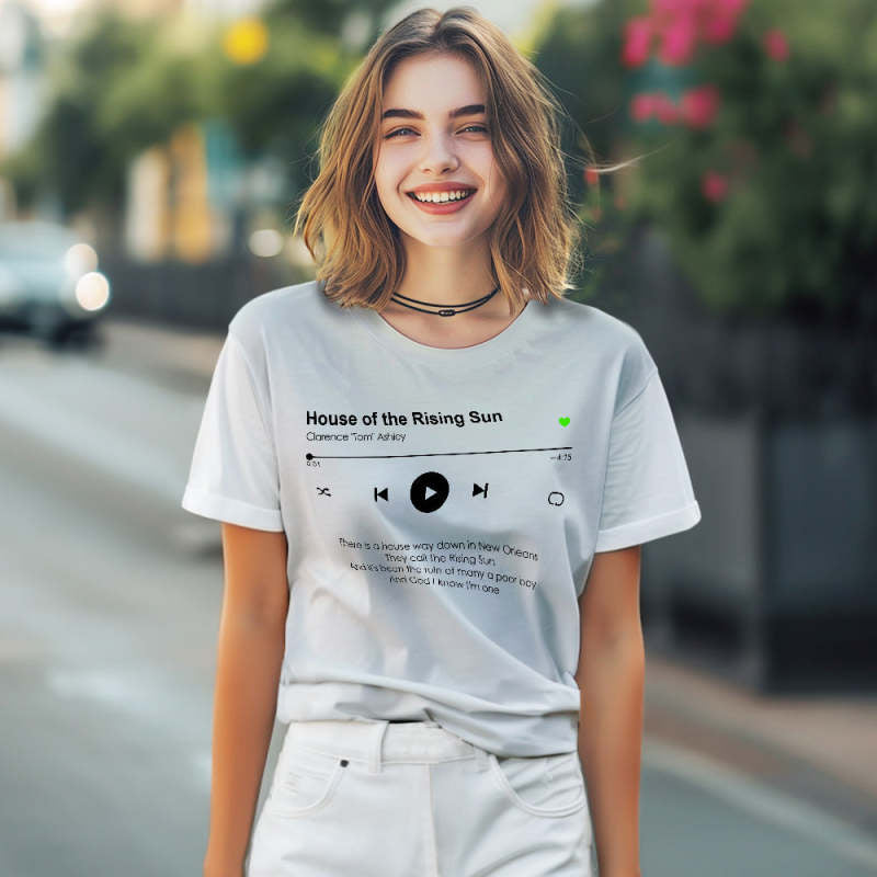 Custom Music Player T Shirt