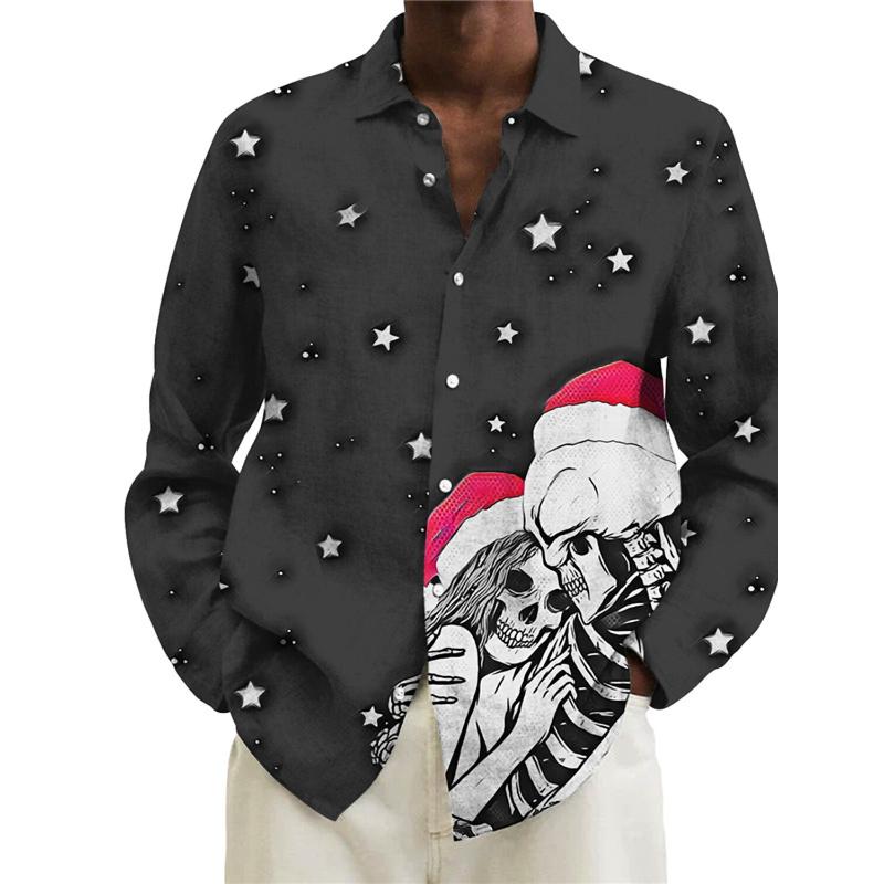 Designer Christmas Graphic Print Shirt