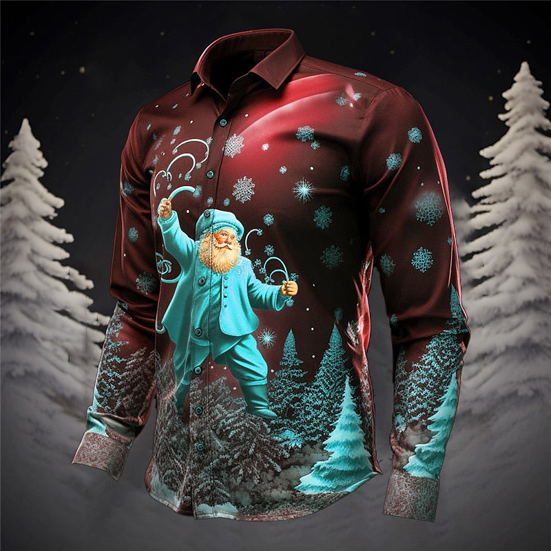 Enchanted Christmas Santa Claus Shirt