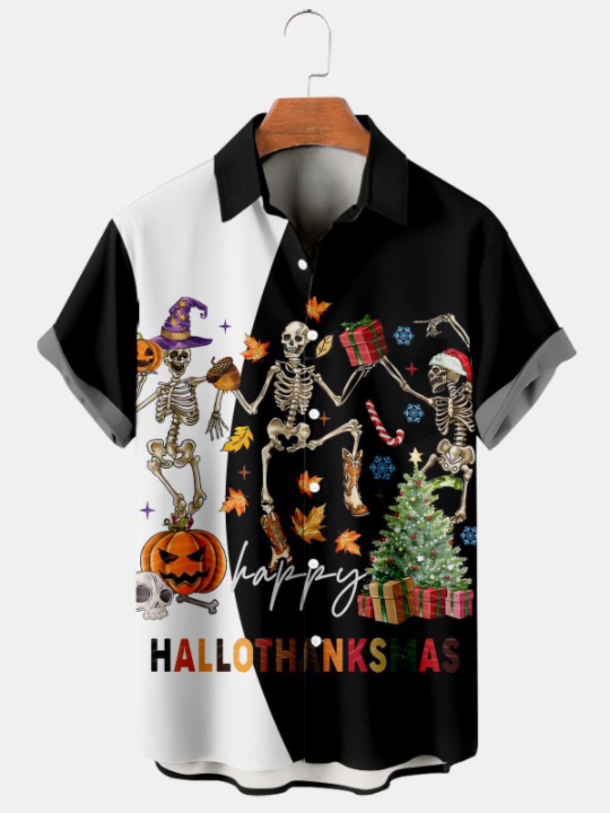 Festival Cartoon Hawaiian Short Sleeve Shirt