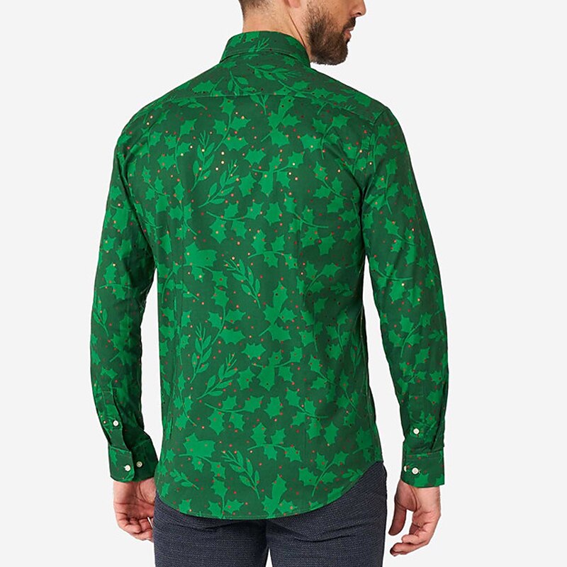 Festive Foliage Tree Casual Shirt