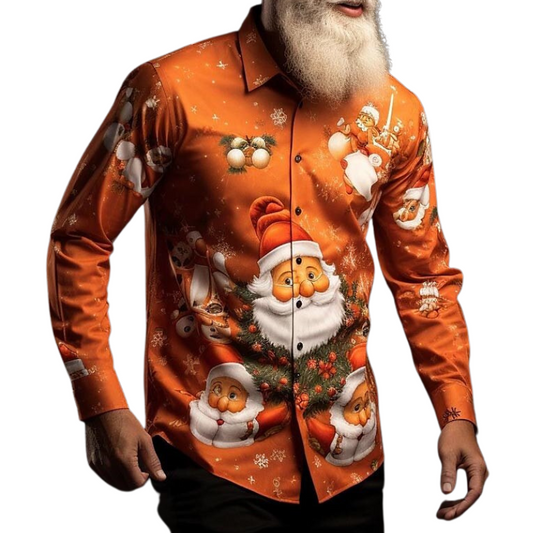 Festive Santa Claus Holiday Shirt