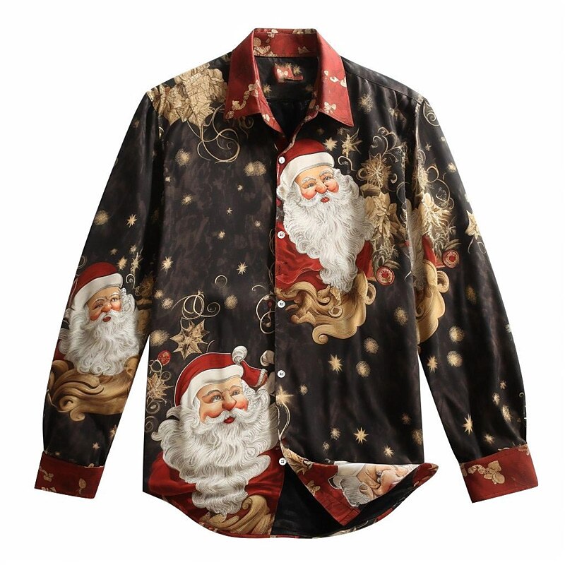 Festive Santa Graphic Classic Shirt