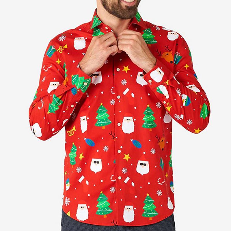 Festive Print Casual Shirt