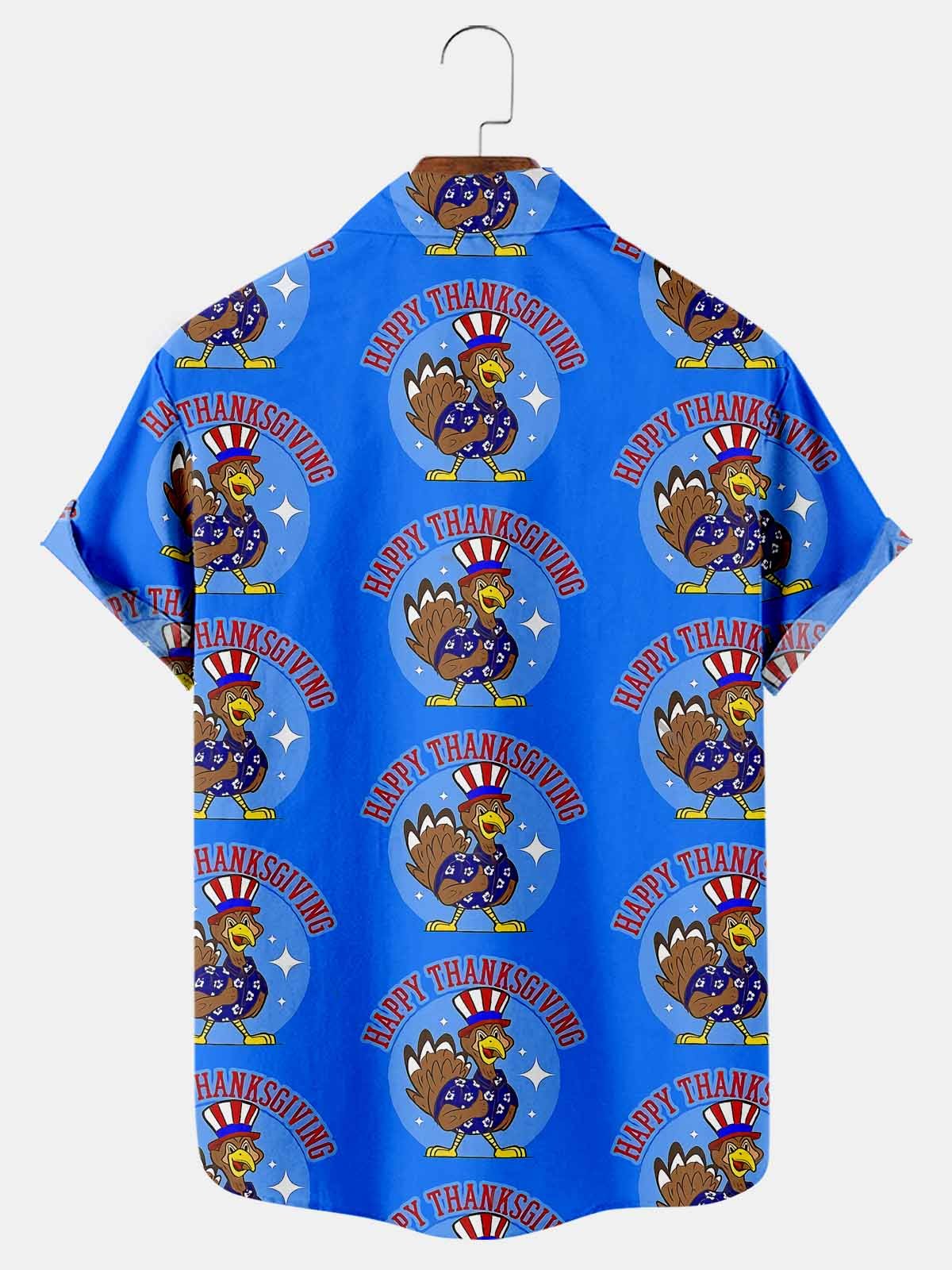 Flag Print Short Sleeve Shirt