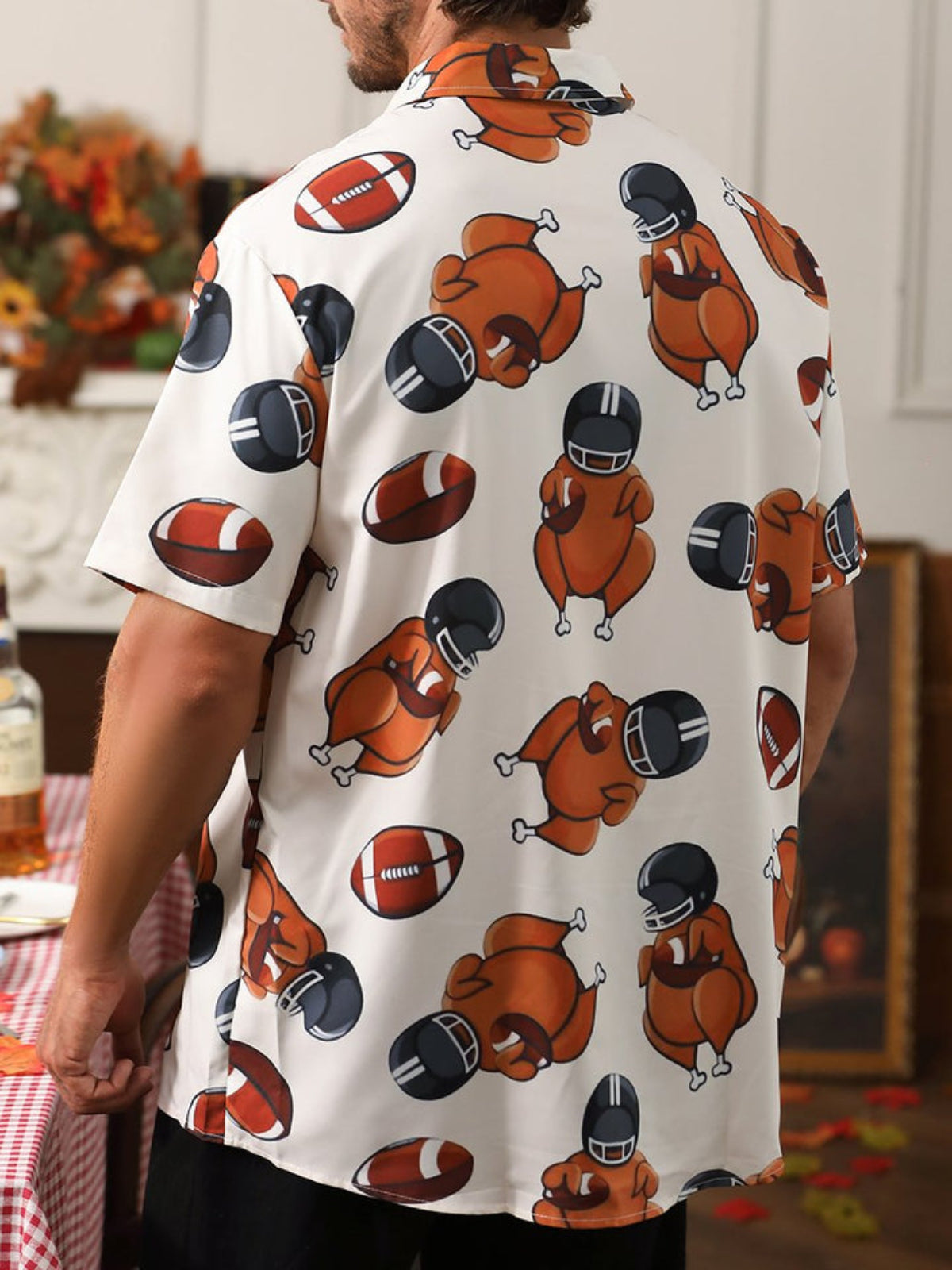 Football Printed Short Sleeve Shirt