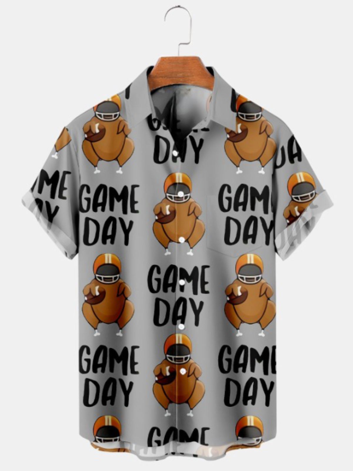 Game Day Print Short Sleeve Shirt