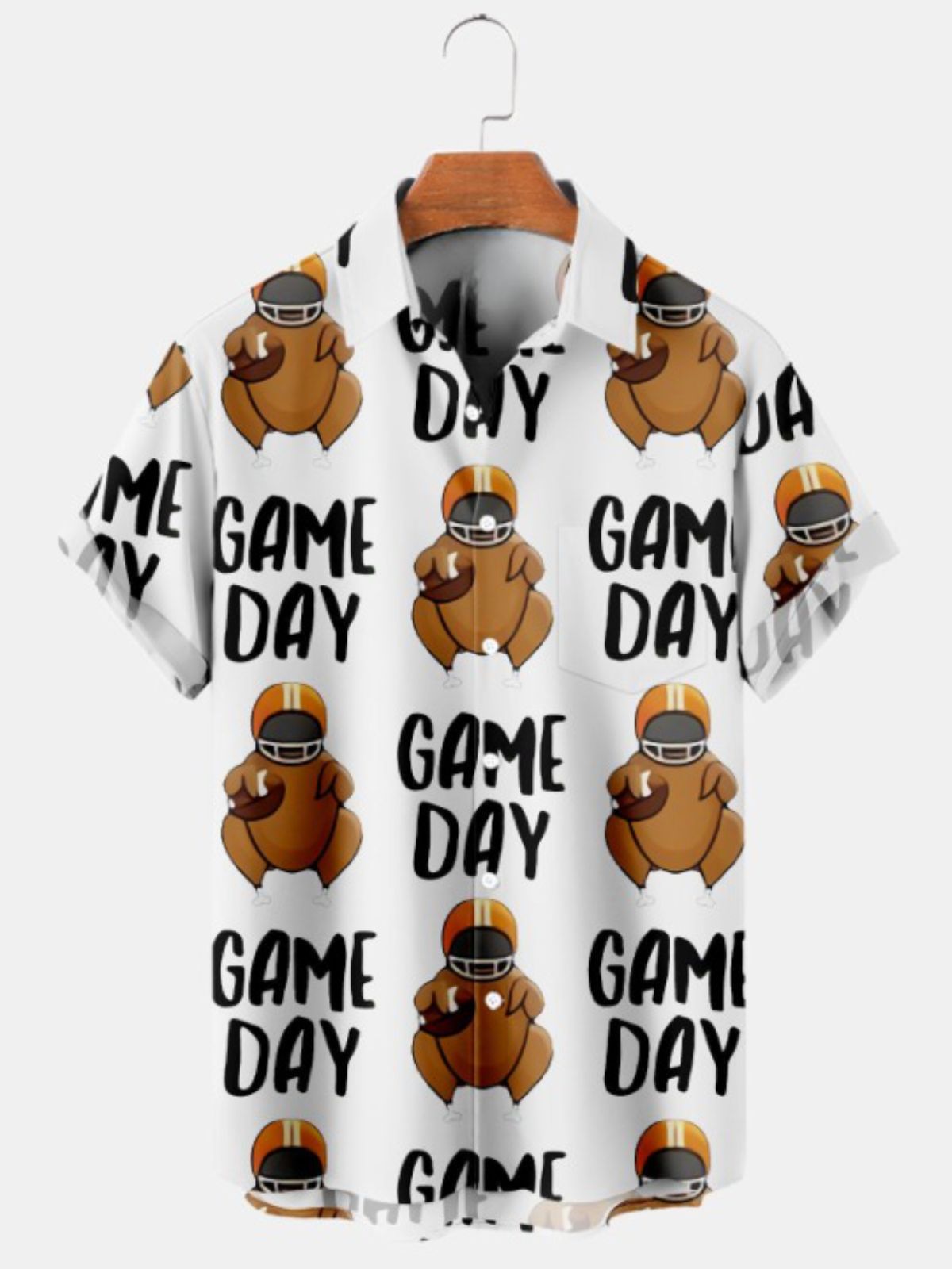 Game Day Print Short Sleeve Shirt