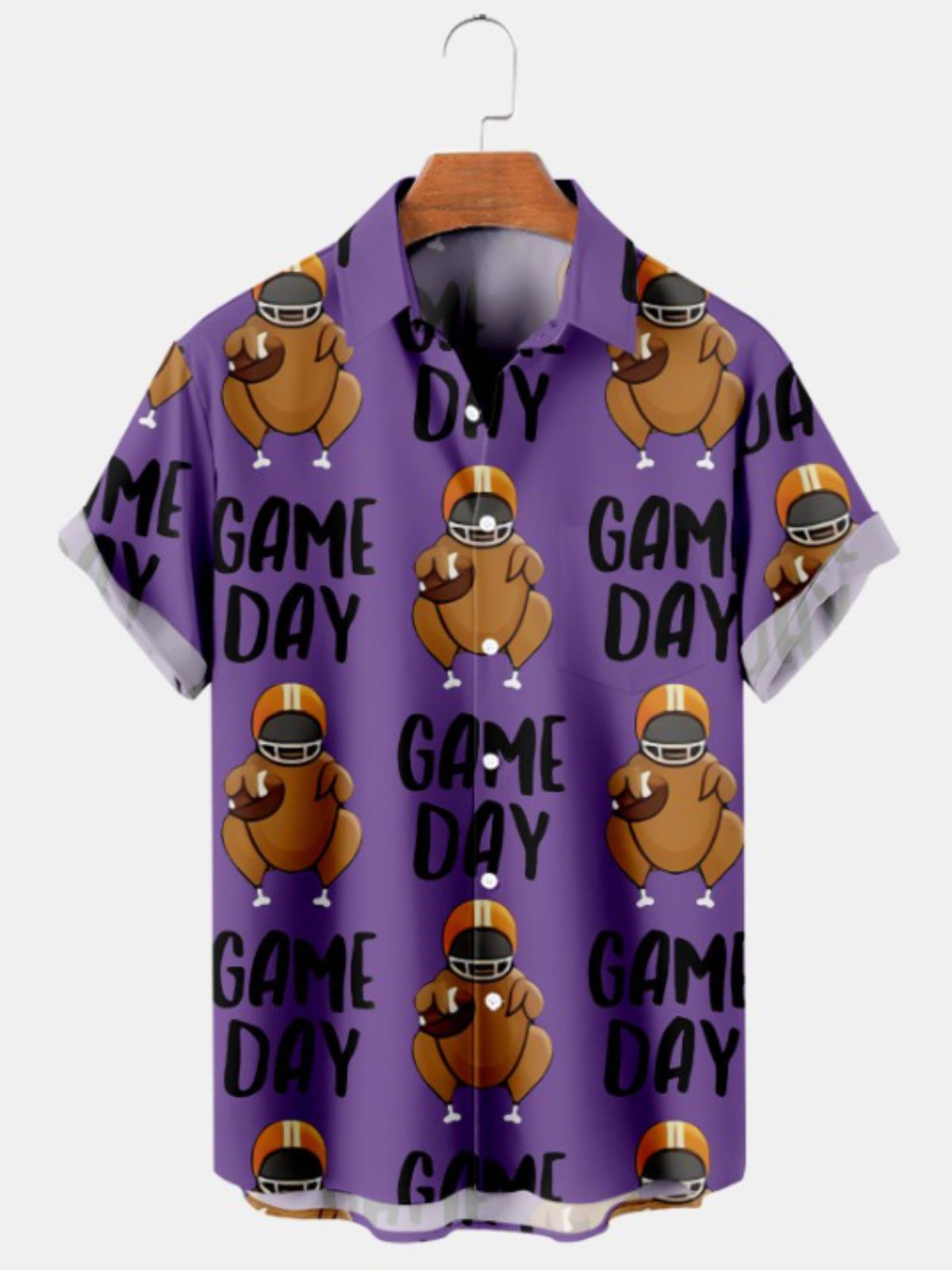 Game Day Print Short Sleeve Shirt