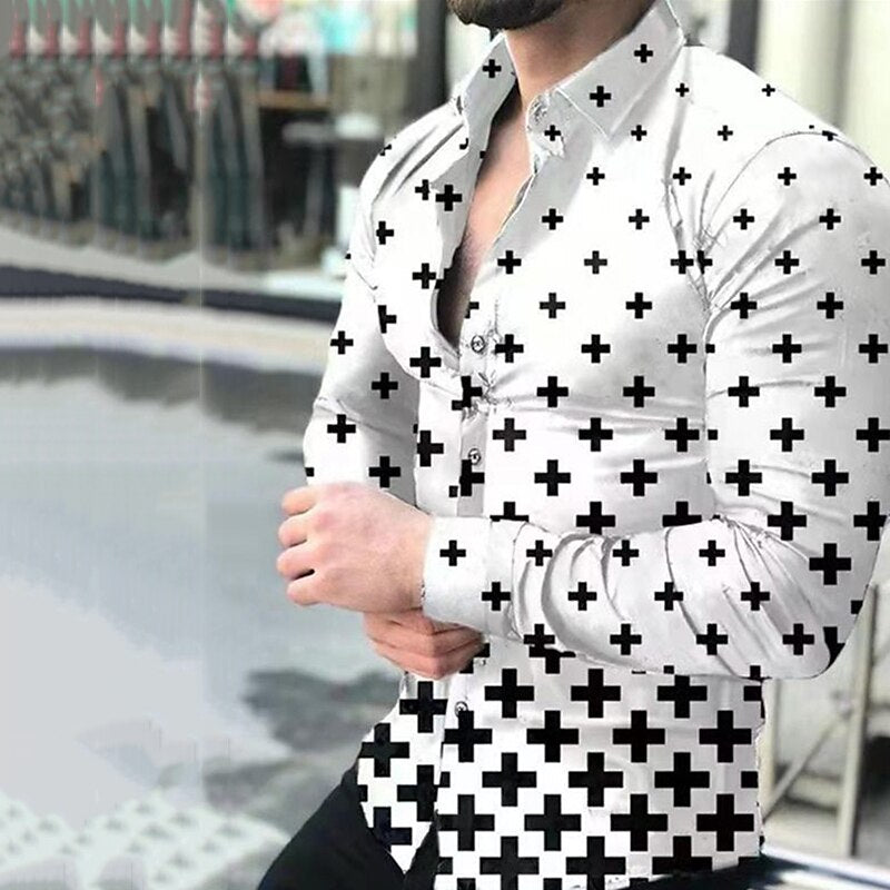 Geometry Patchwork Graphic Pattern Shirt