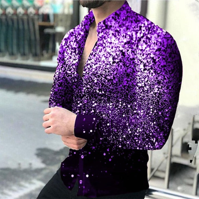 Glittering Style Party Shirt