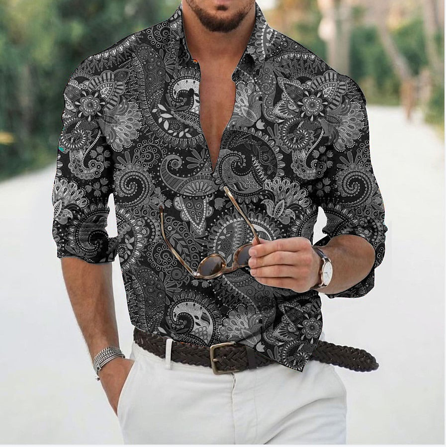 Graphic Floral Printed Shirt