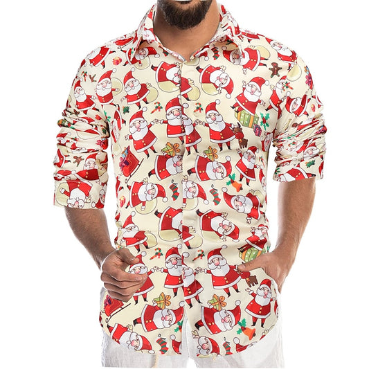 Graphic Printed Christmas Shirt