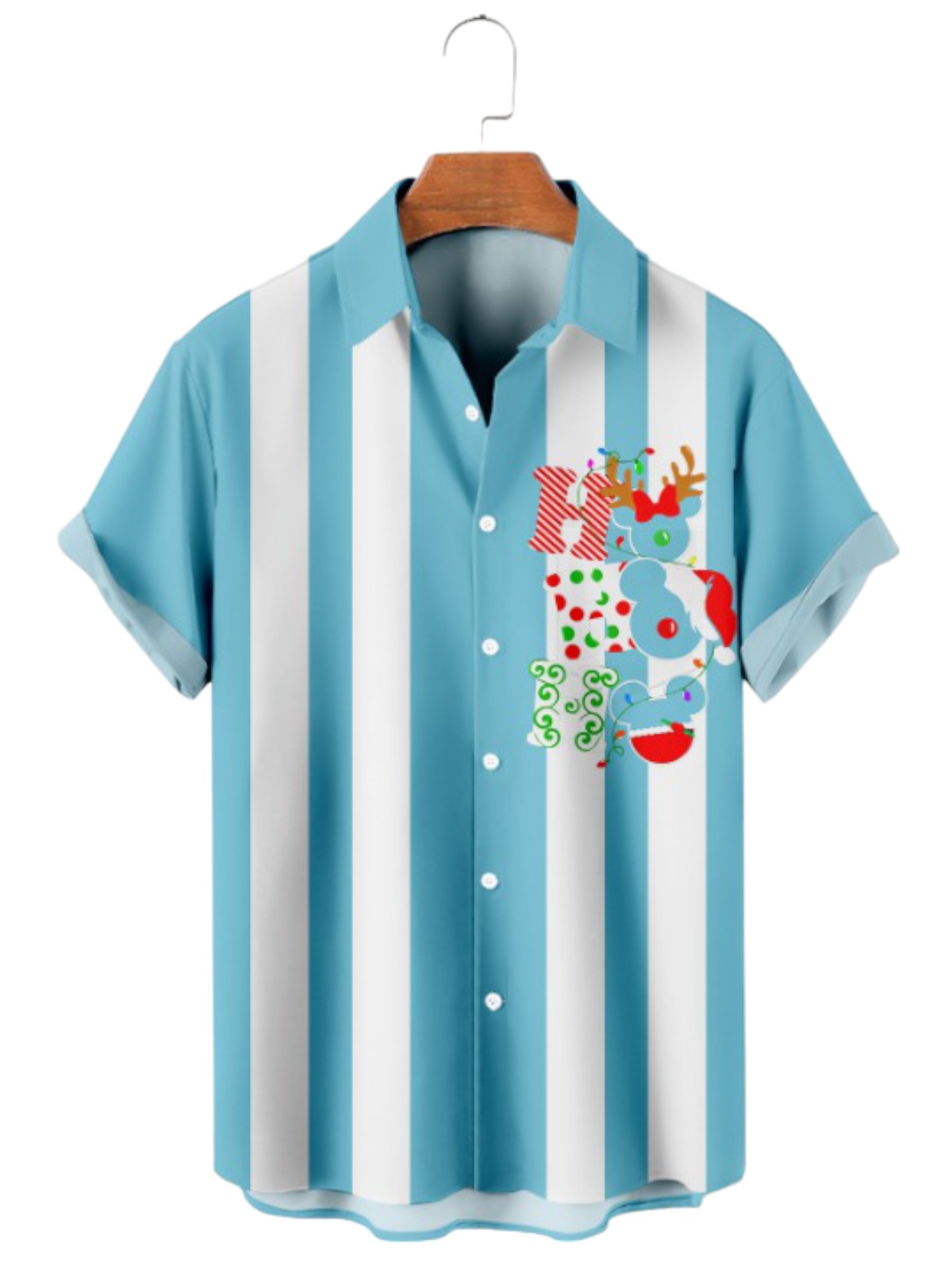 HOO Printed Casual Short Sleeved Shirt