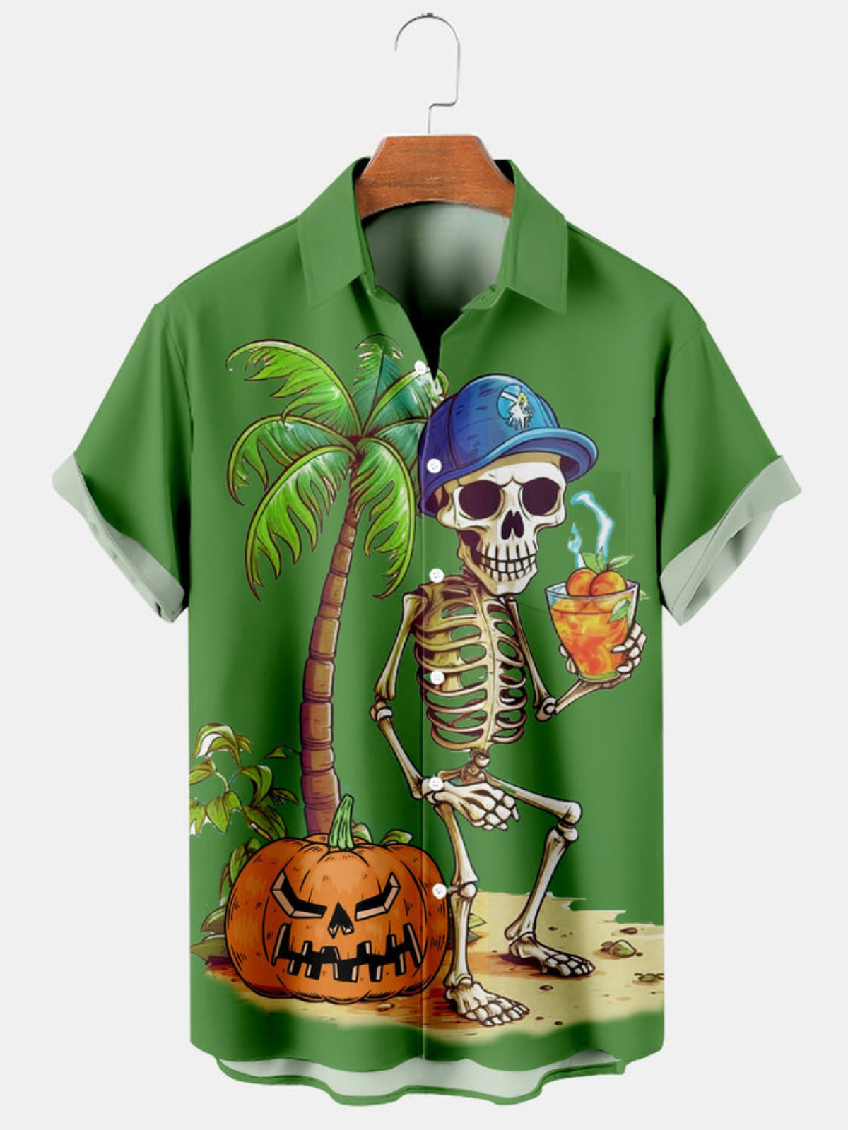 Halloween Beach Vacation Printed Shirt