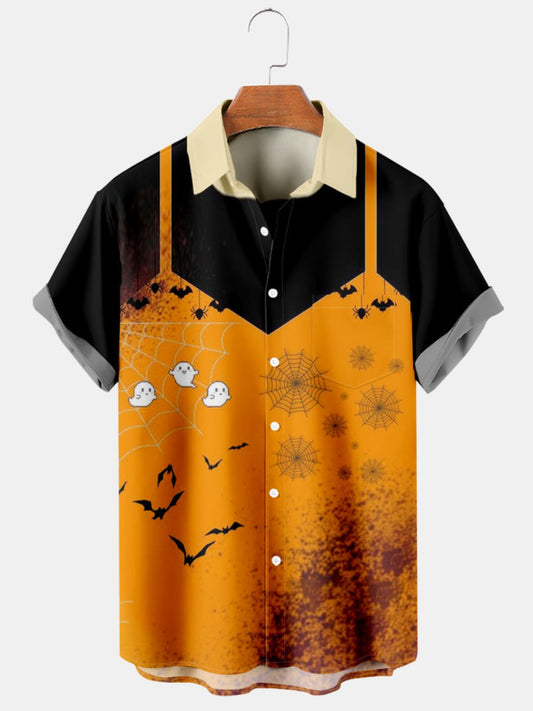 Halloween Casual Short Sleeve Shirt