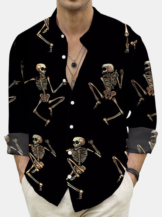 Halloween Fun Print Long Sleeve Shirt